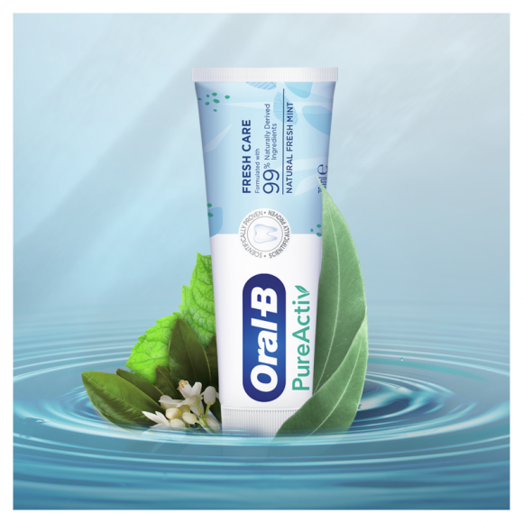 Oral-B stawia na rozwiązania eco-friendly: na rynku pojawiła się pasta PureActiv Zdrowie, LIFESTYLE - Oral-B PureActiv – to pierwsza w Polsce pasta znanej i zaufanej marki, która oprócz naturalnego składu, posiada ekologiczne, nadające się do recyklingu opakowanie.